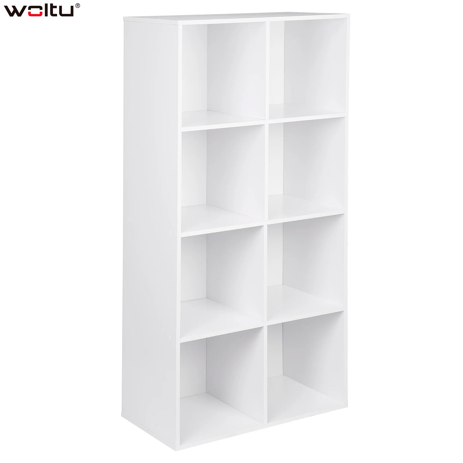 Freestanding Book Shelf with 8 Storage Cubes - Versatile Organizer for Living Room, Bedroom, and Office Furniture