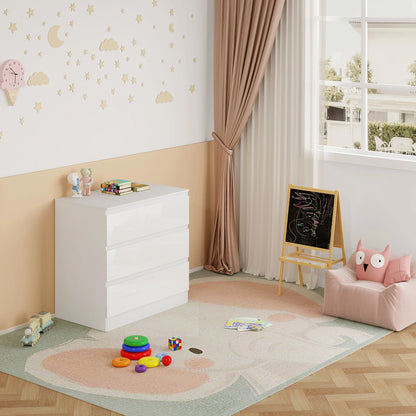 WOLTU 3-Drawer Storage Cabinet - Versatile Wardrobe Sideboard for Bedroom, Living Room, and Study