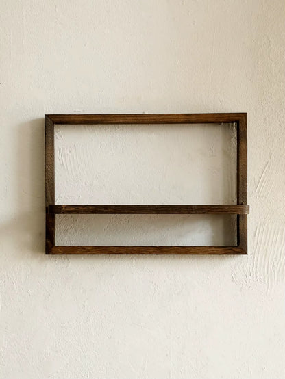 Rustic Wooden Floating Display Shelves for Wall Storage in Bedroom, Kitchen, and Bathroom