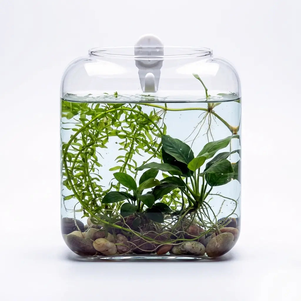 Set of 2 Clear Glass Wall Hanging Planters for Hydroponic Propagation - Elegant Terrarium Vases for Home, Office, and Garden Decor