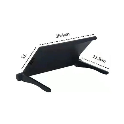 Single Unit Wireless Router and Set-Top Box Storage Rack for Computer and TV Screens - No Perforation Design