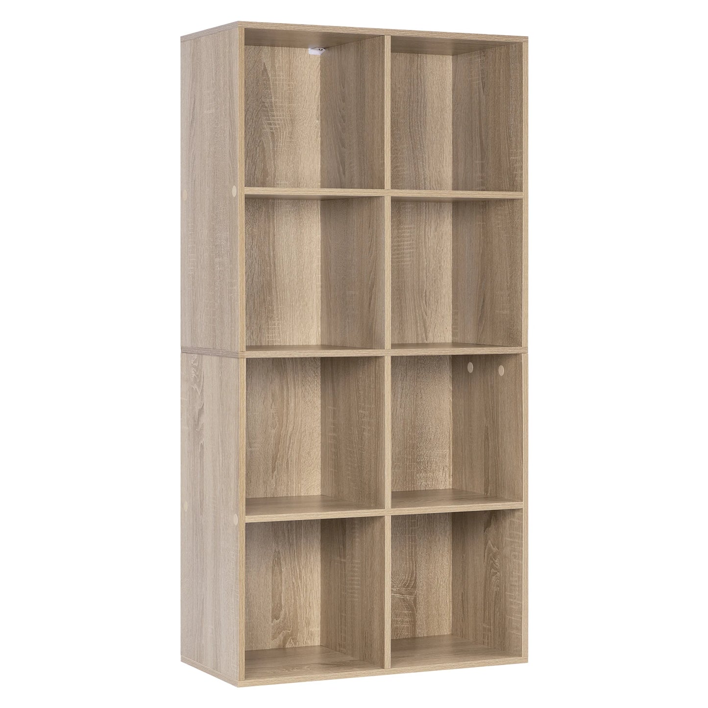 Freestanding Book Shelf with 8 Storage Cubes - Versatile Organizer for Living Room, Bedroom, and Office Furniture