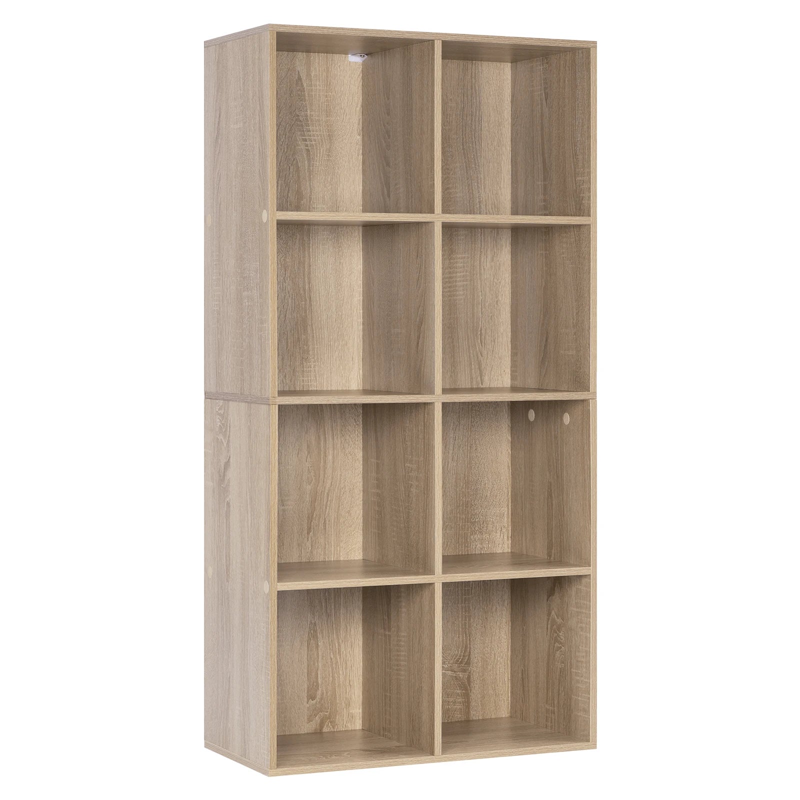 Freestanding Book Shelf with 8 Storage Cubes - Versatile Organizer for Living Room, Bedroom, and Office Furniture