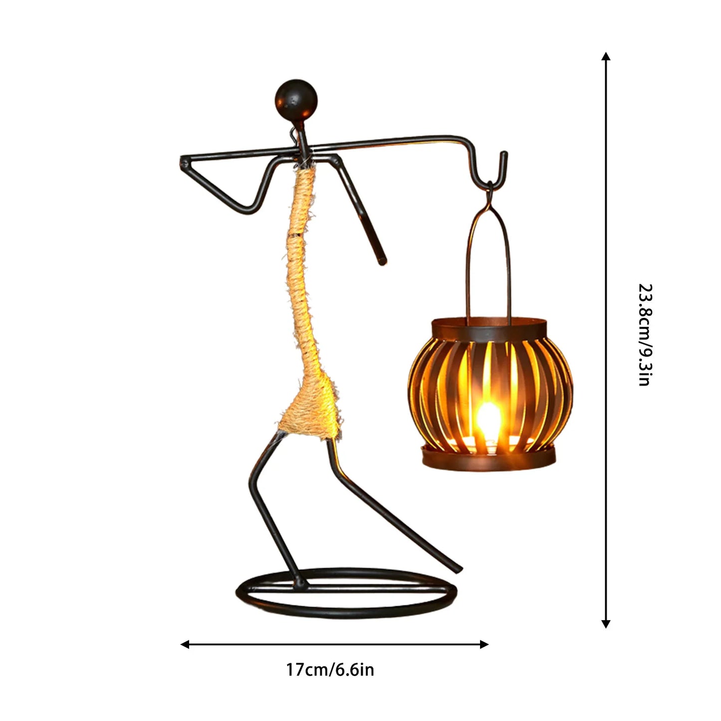 Metal Candle Holder - Elegant African-Inspired Decorative Chandlesticks for Weddings and Home Décor Centerpieces