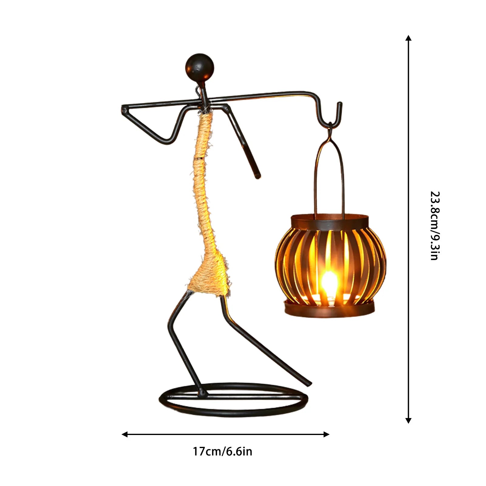 Metal Candle Holder - Elegant African-Inspired Decorative Chandlesticks for Weddings and Home Décor Centerpieces