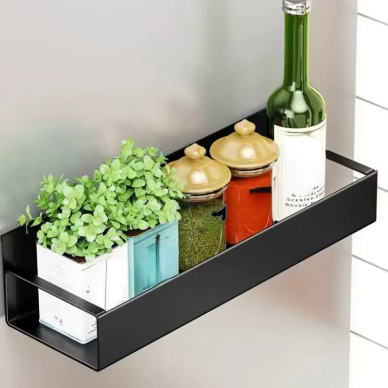 Set of 2 Magnetic Storage Shelves for Kitchen and Laundry Appliances, Versatile Hanging Storage Solution