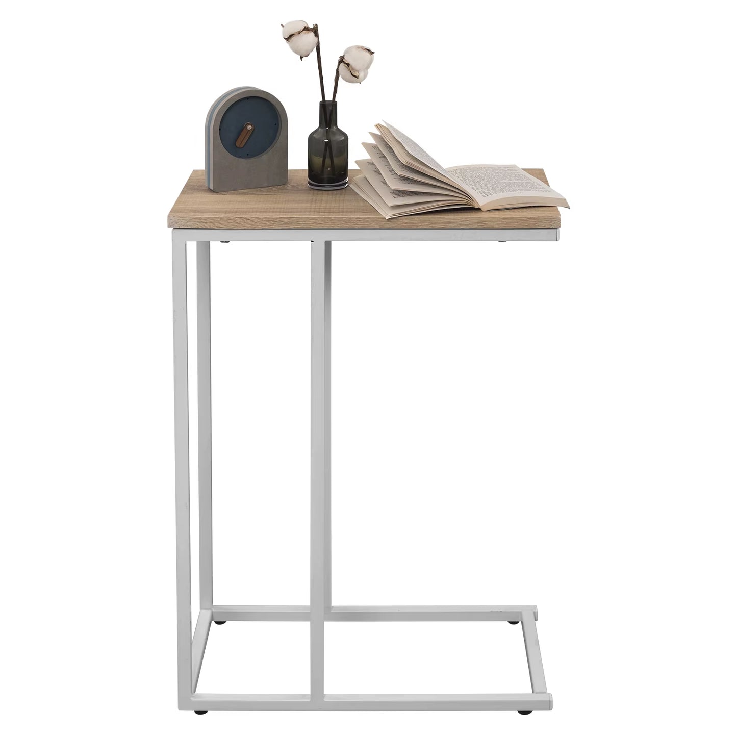 Metal Frame End Table - Versatile Side Table for Tea, Coffee, and Laptops - Stylish Nightstand for Living Room and Home Decor