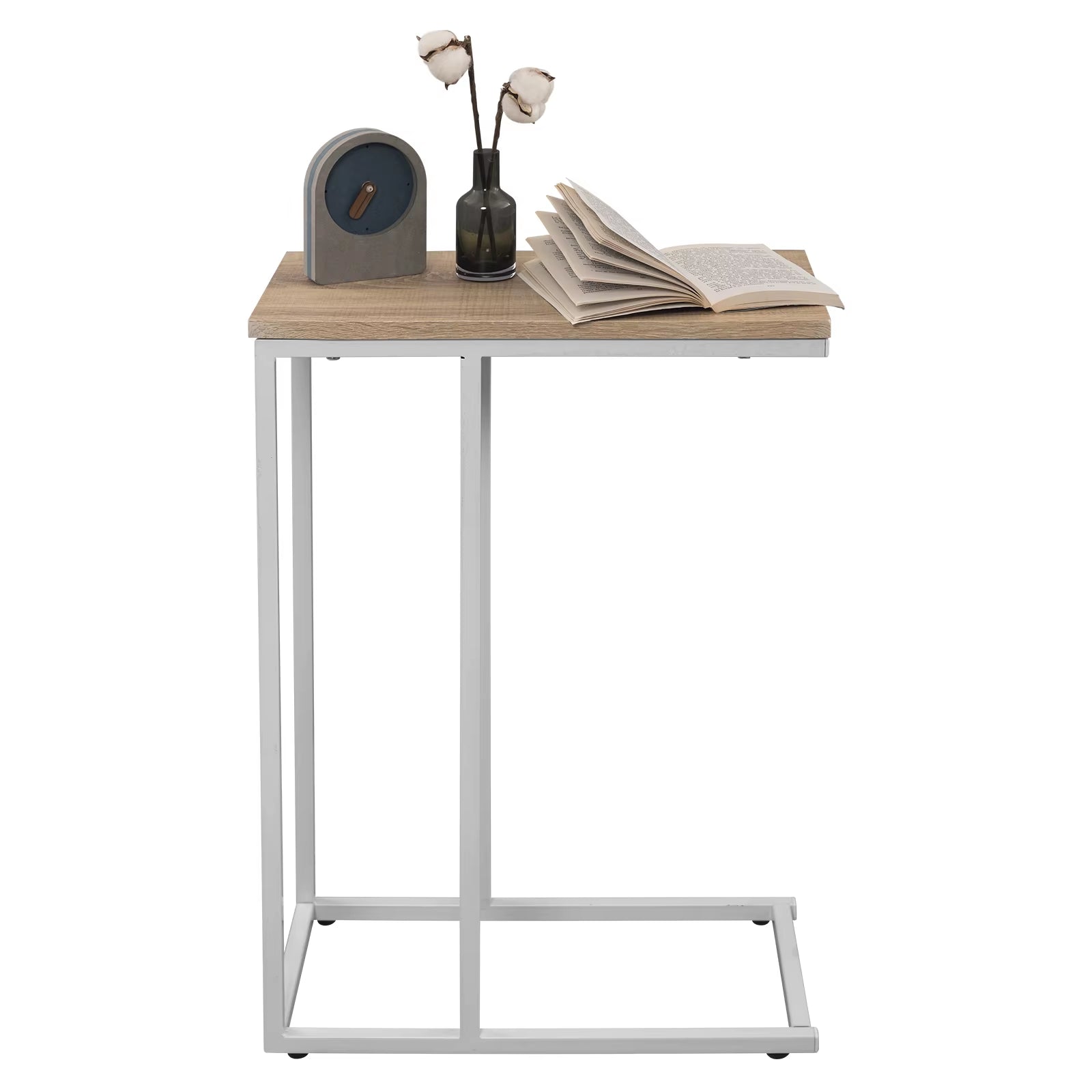 Metal Frame End Table - Versatile Side Table for Tea, Coffee, and Laptops - Stylish Nightstand for Living Room and Home Decor