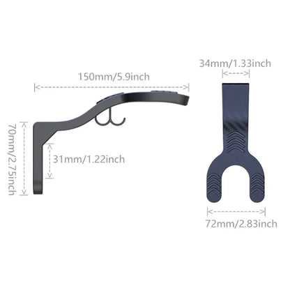 Multipurpose Wall-Mounted Hook Racks for Motorcycle Helmets, Luggage, Jackets, and Kitchen Cabinets