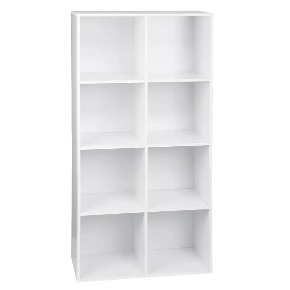 Freestanding Book Shelf with 8 Storage Cubes - Versatile Organizer for Living Room, Bedroom, and Office Furniture
