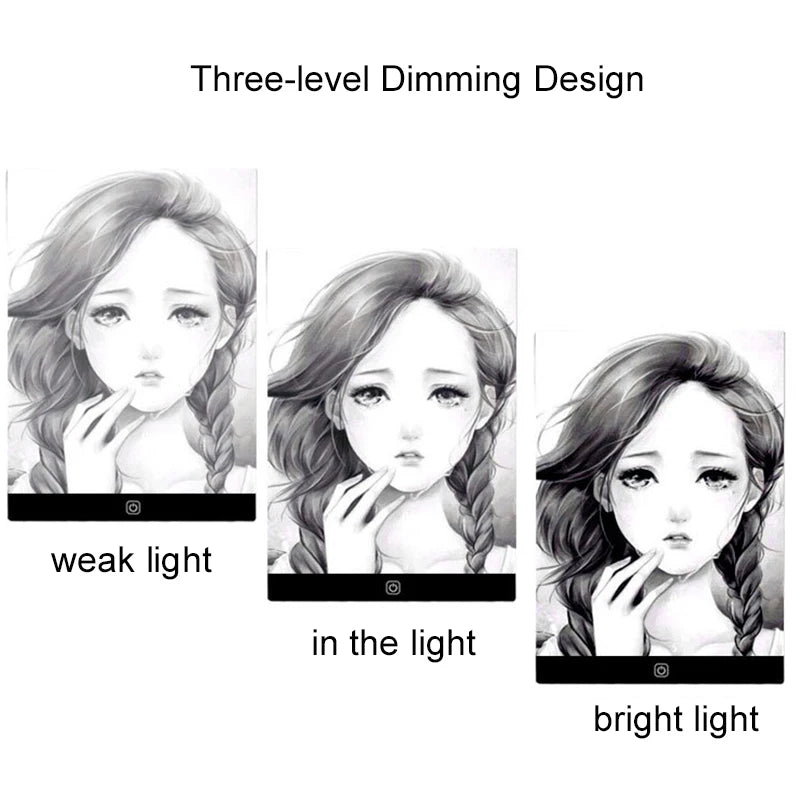 LED Illuminated Drawing Board for Children - Adjustable Brightness Copying Table and Night Light Notepad Toy