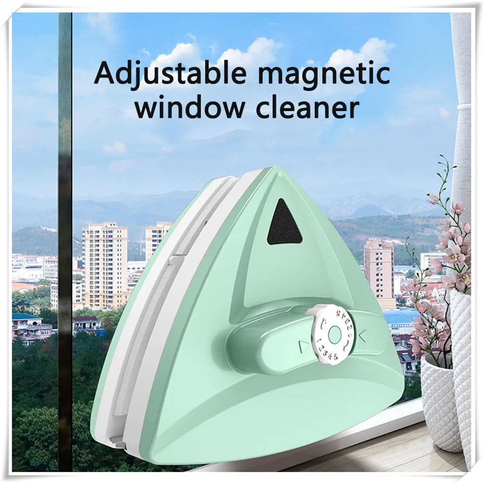 Magnetic Double-Sided Window Cleaning Brush for Household Glass Care