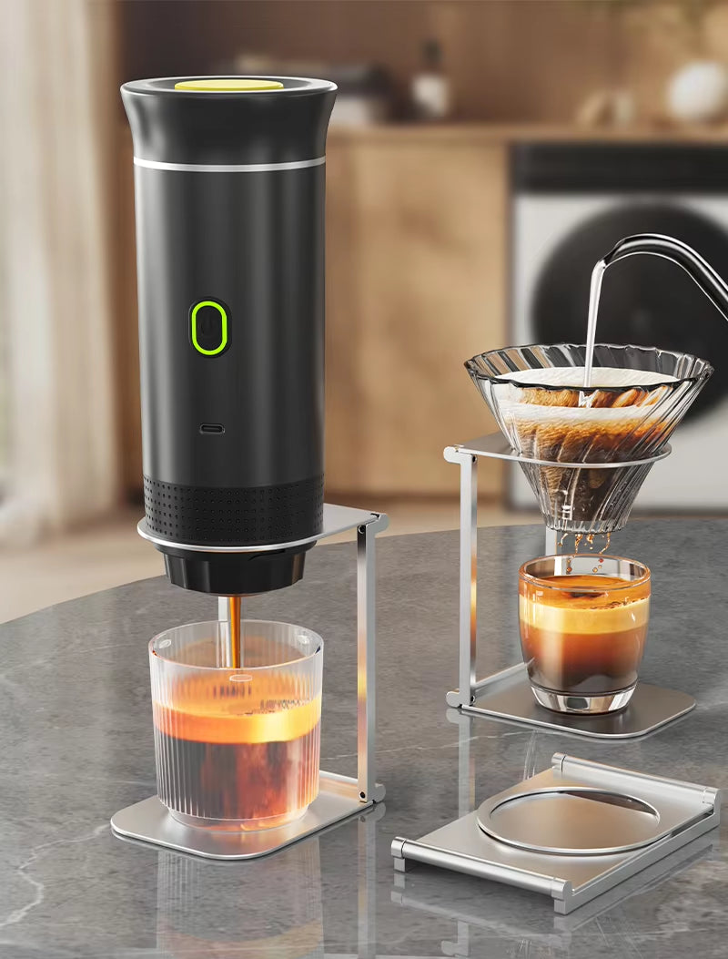 Foldable Aluminum Alloy Coffee Drip Holder Support Stand for Portable Espresso Machines