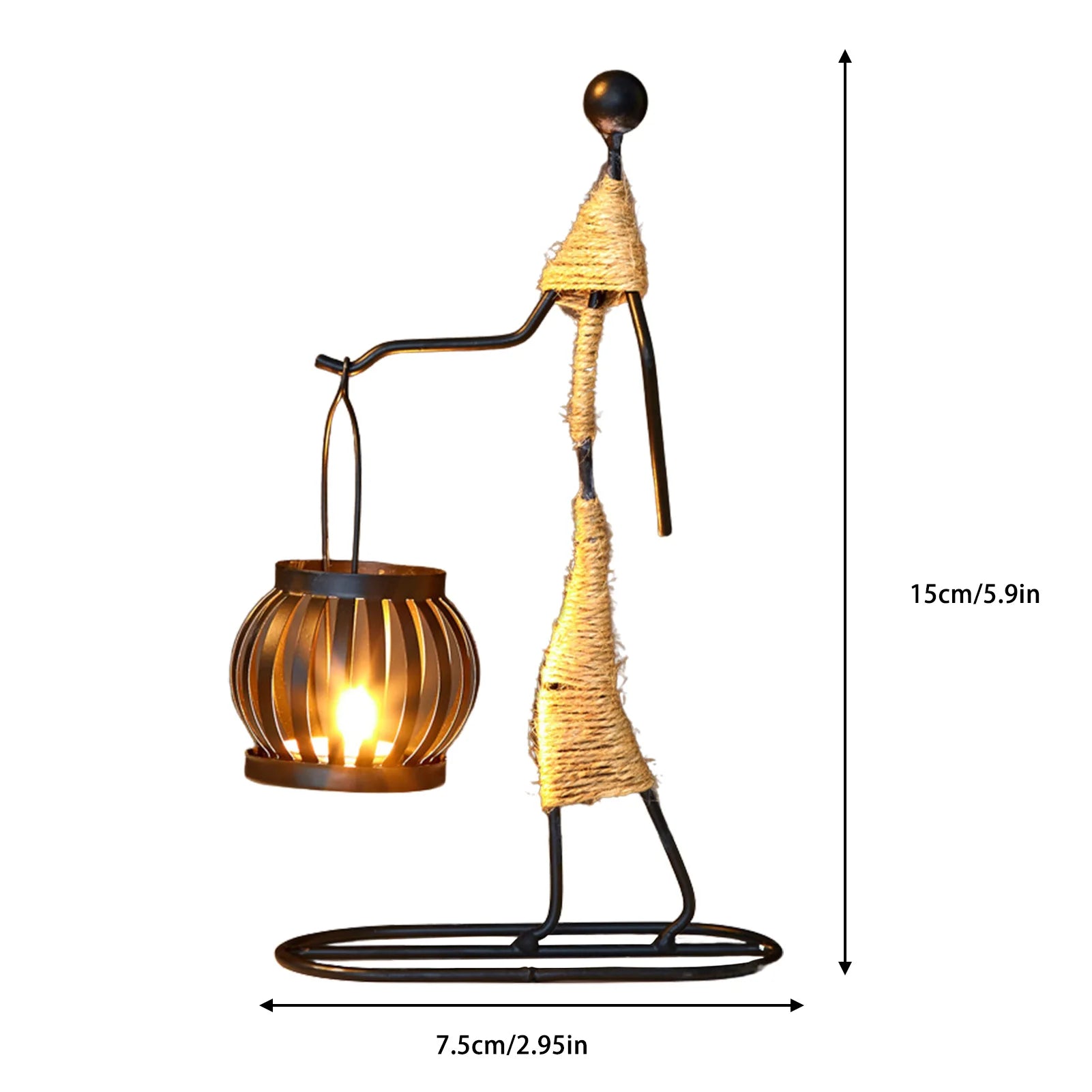 Metal Candle Holder - Elegant African-Inspired Decorative Chandlesticks for Weddings and Home Décor Centerpieces