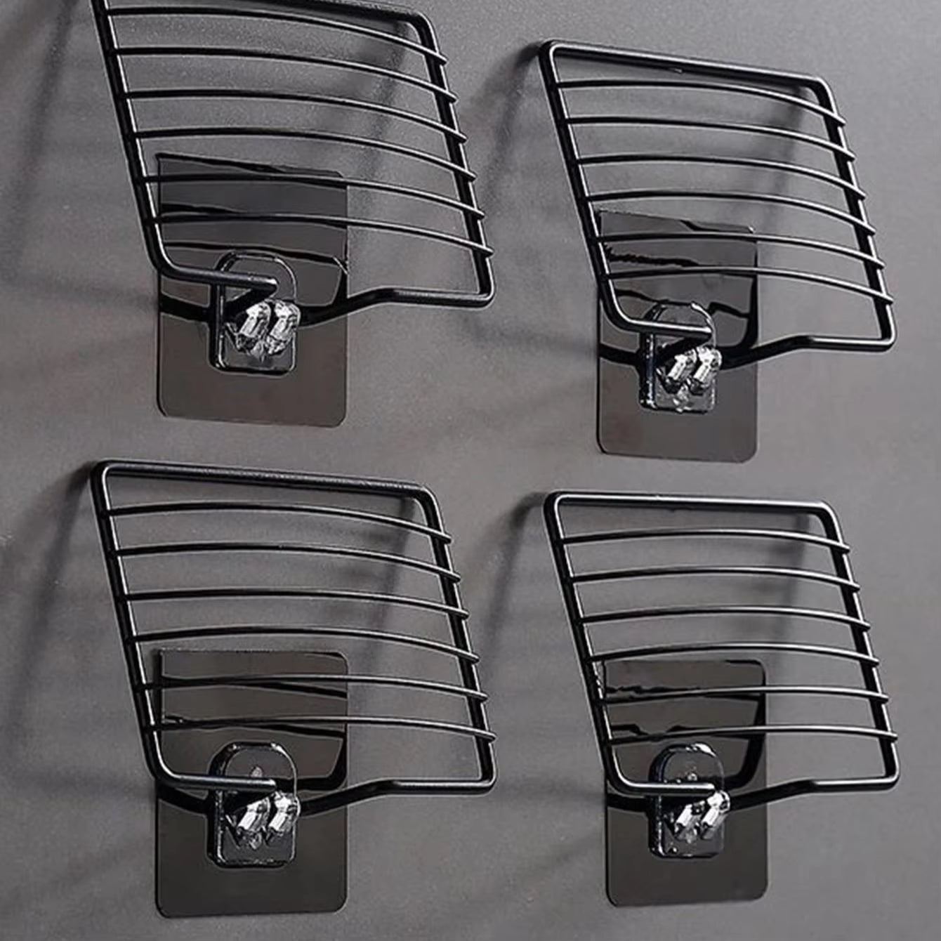 Single Layer Stainless Steel Soap Rack - Punch-Free Wall-Mounted Drainage Shelf with Sucker for Bathroom