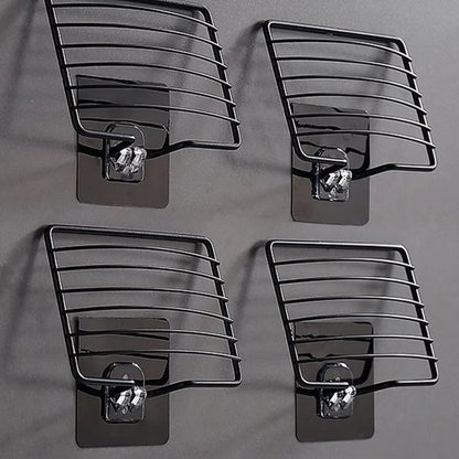 Single Layer Stainless Steel Soap Rack - Punch-Free Wall-Mounted Drainage Shelf with Sucker for Bathroom