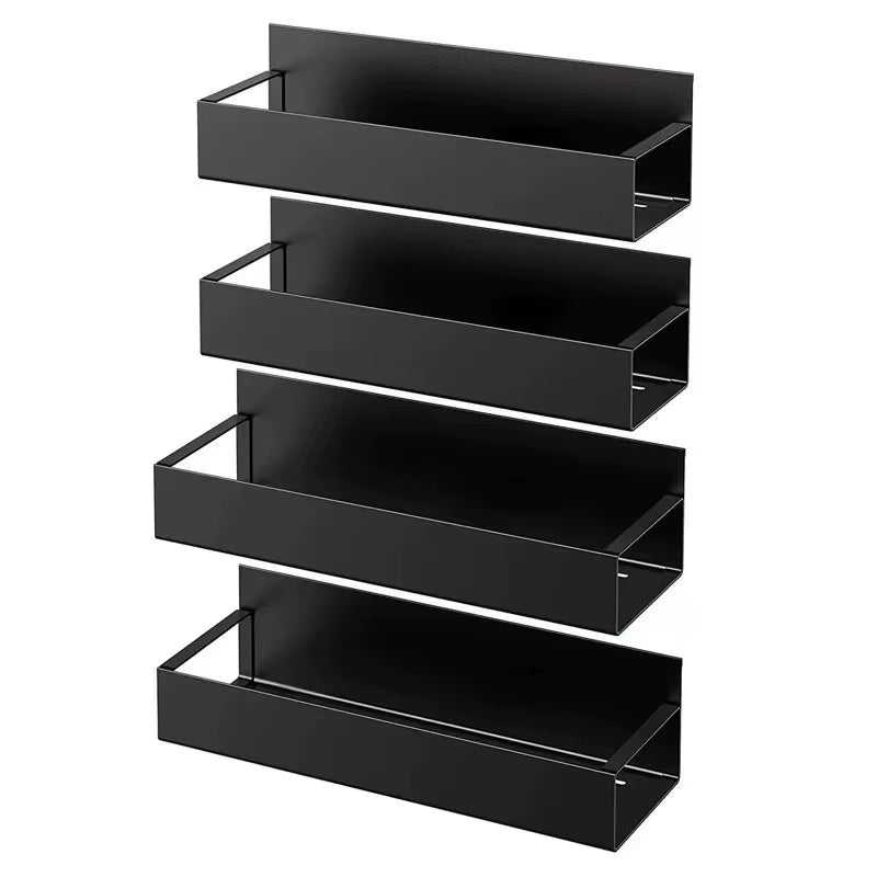 Set of 2 Magnetic Storage Shelves for Kitchen and Laundry Appliances, Versatile Hanging Storage Solution