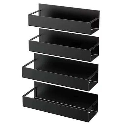 Set of 2 Magnetic Storage Shelves for Kitchen and Laundry Appliances, Versatile Hanging Storage Solution