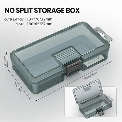 Durable Plastic Tool Parts Storage Box for Electronic Components and Drill Bit Accessories with Reinforced Grid Design
