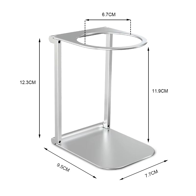 Foldable Aluminum Alloy Coffee Drip Holder Support Stand for Portable Espresso Machines