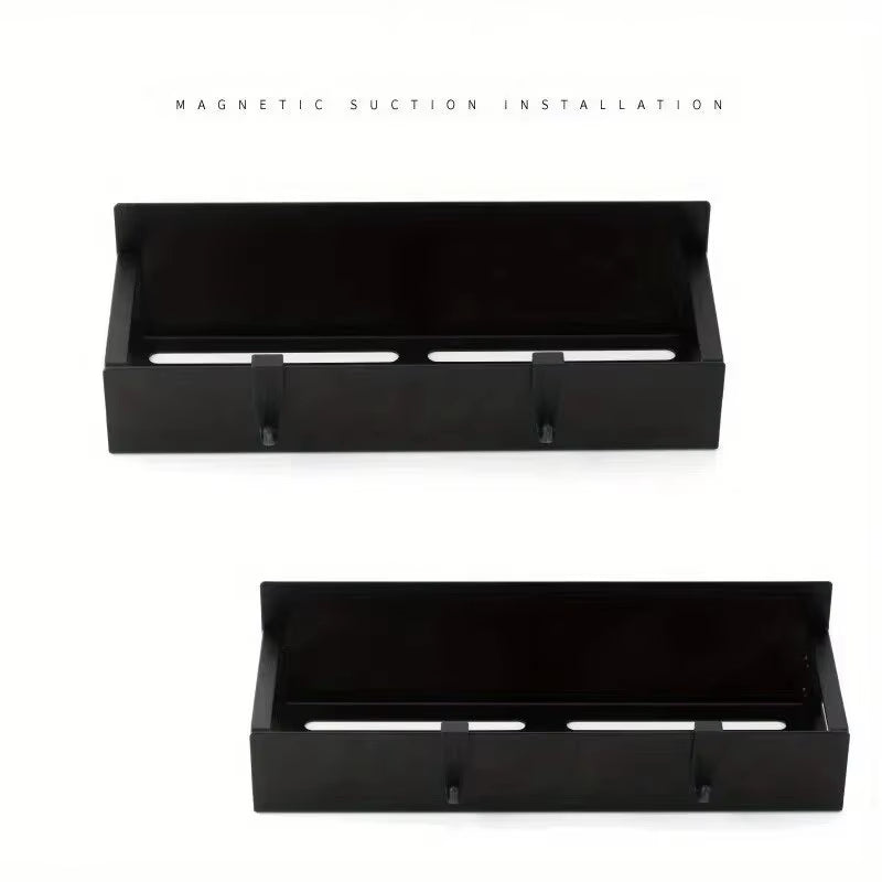 Set of 2 Magnetic Storage Shelves for Kitchen and Laundry Appliances, Versatile Hanging Storage Solution