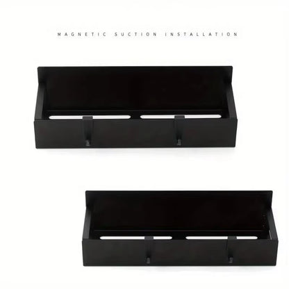 Set of 2 Magnetic Storage Shelves for Kitchen and Laundry Appliances, Versatile Hanging Storage Solution