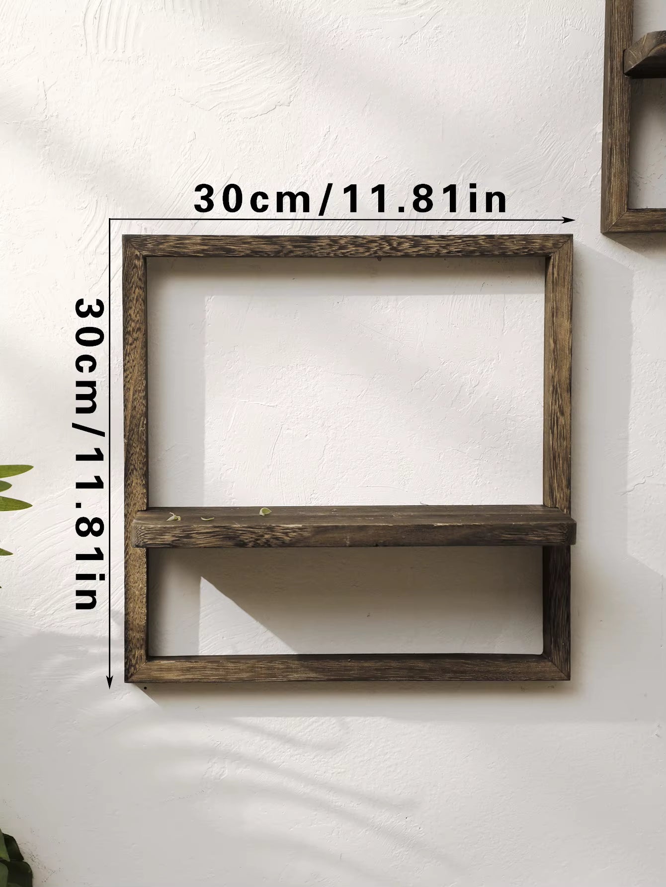 Rustic Wooden Floating Display Shelves for Wall Storage in Bedroom, Kitchen, and Bathroom