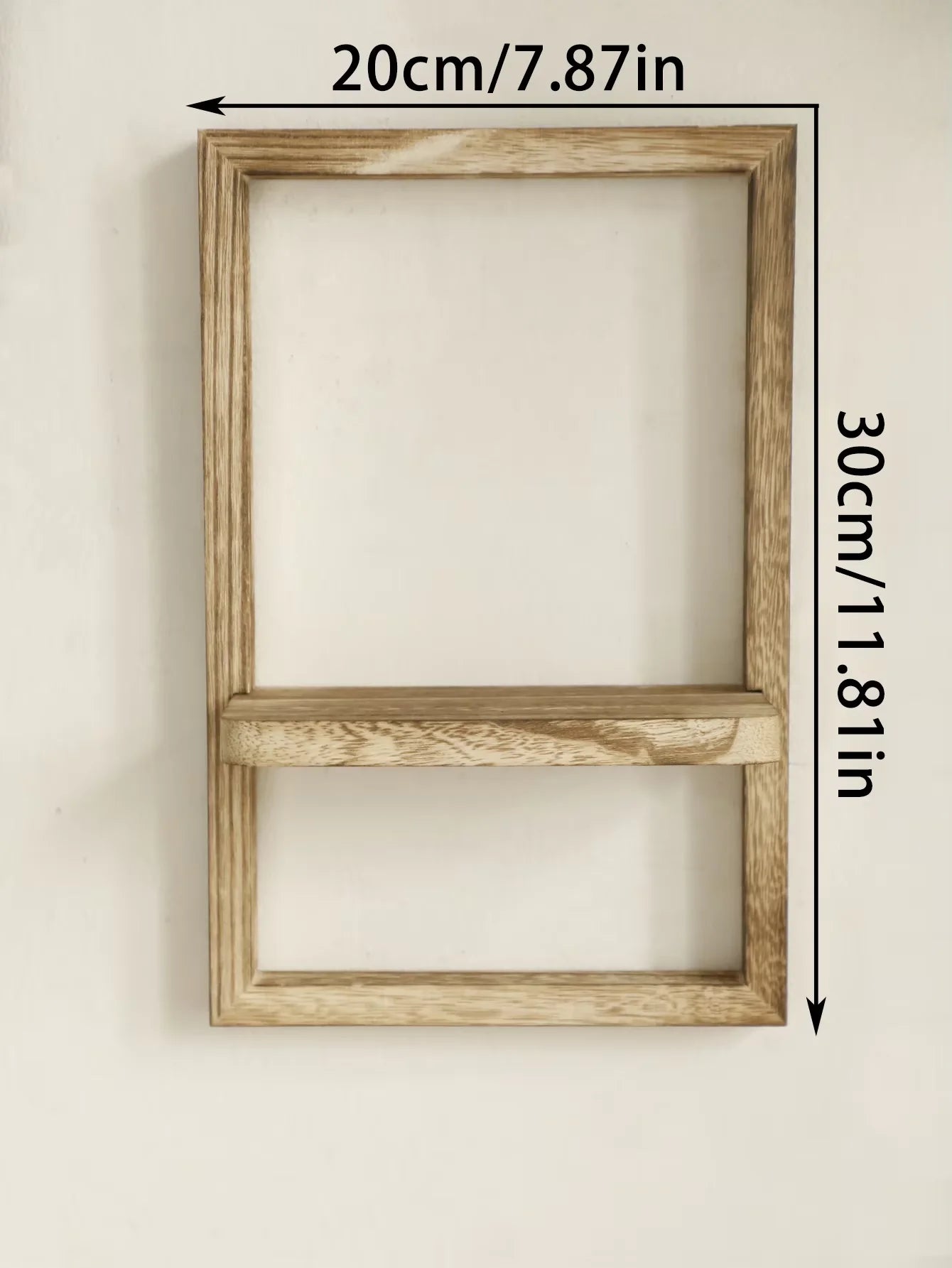 Rustic Wooden Floating Display Shelves for Wall Storage in Bedroom, Kitchen, and Bathroom