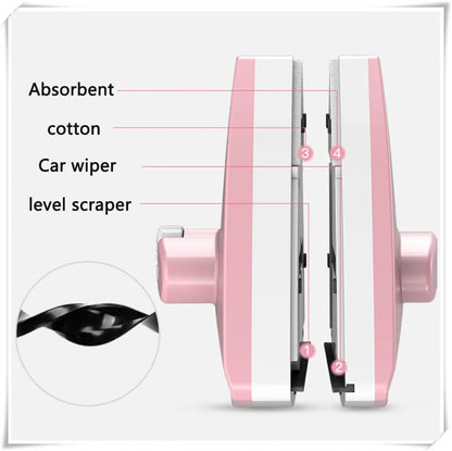Magnetic Double-Sided Window Cleaning Brush for Household Glass Care
