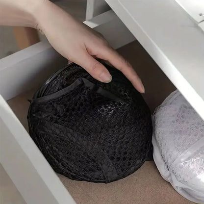Mesh Pop-Up Laundry Basket - Foldable Large Capacity Storage Solution for Dirty Clothes