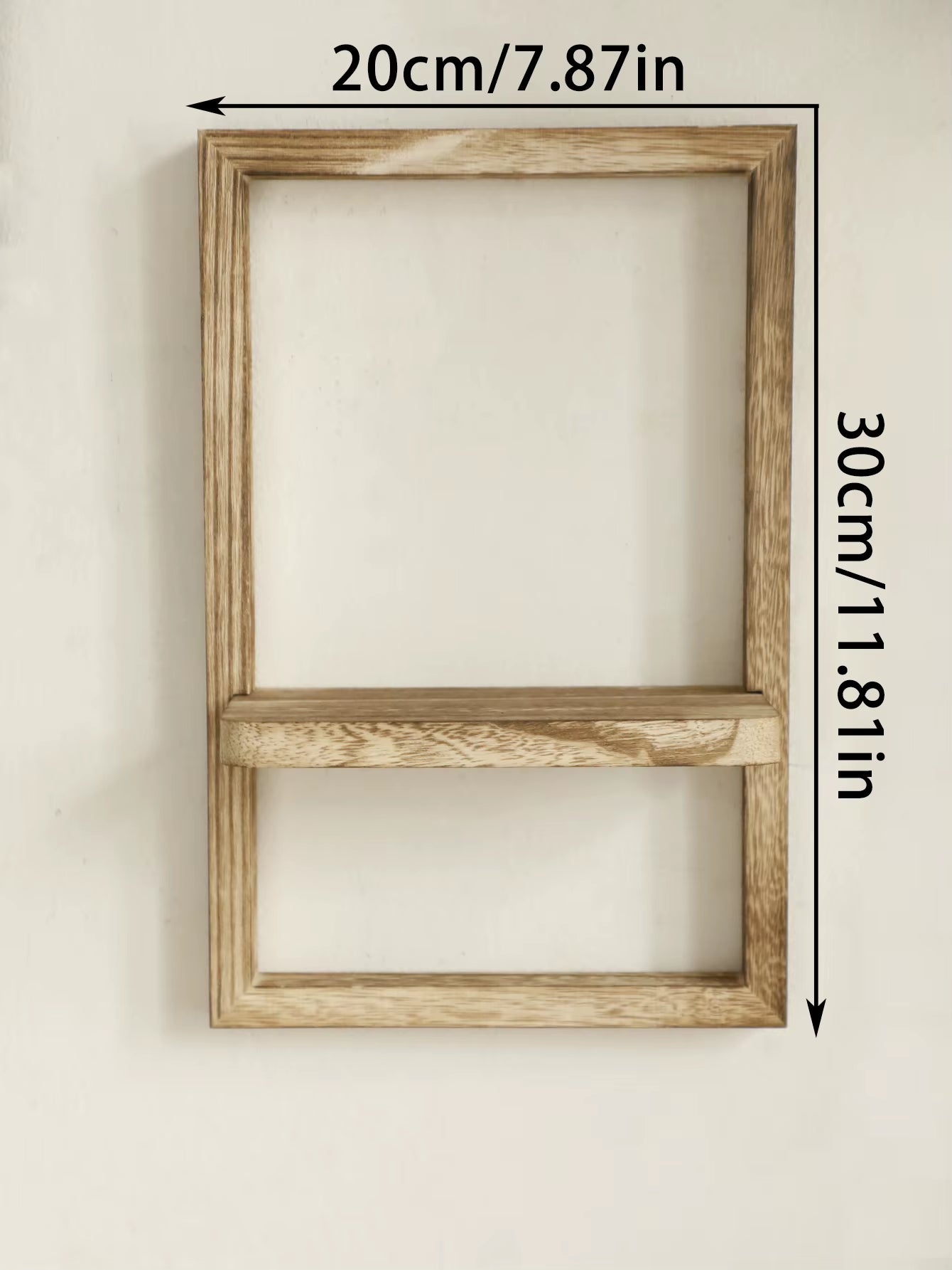 Rustic Wooden Floating Display Shelves for Wall Storage in Bedroom, Kitchen, and Bathroom