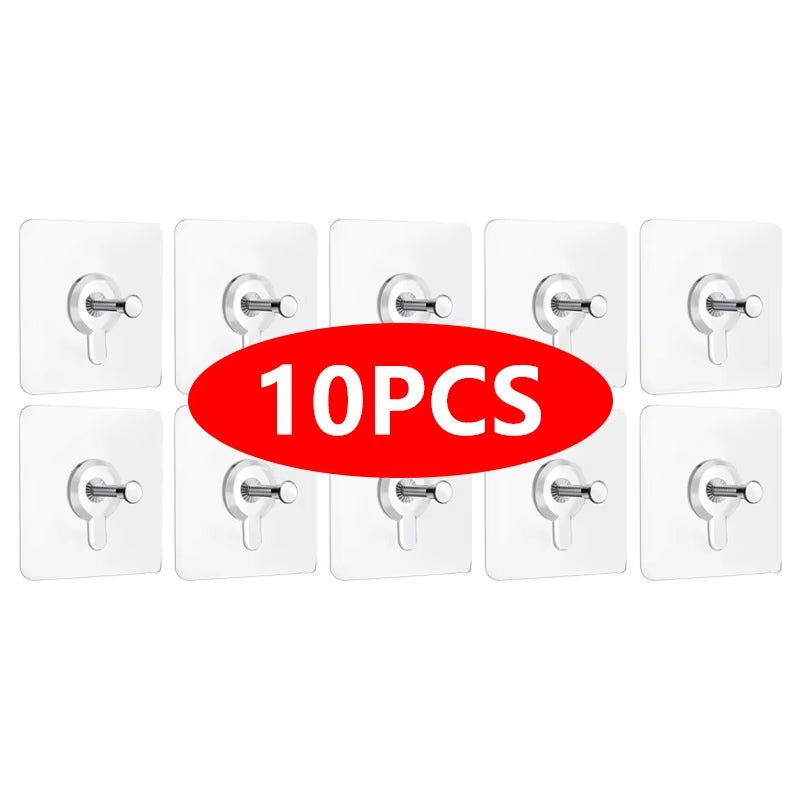 Heavy-Duty Self-Adhesive Wall Hooks for Frames, Posters, Photos, and Clocks - No Drilling Required
