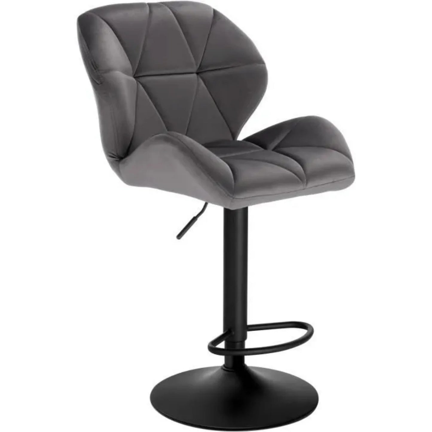 WOLTU Adjustable Swivel Bar Stool with Steel Footrest for Kitchen Island and Breakfast Dining