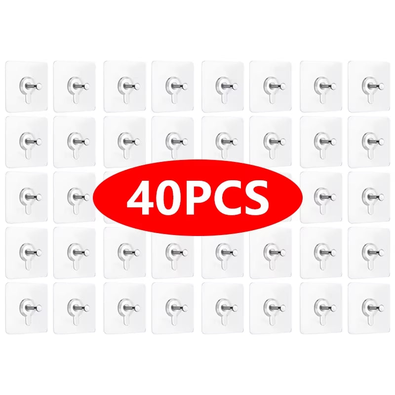 Heavy-Duty Self-Adhesive Wall Hooks for Frames, Posters, Photos, and Clocks - No Drilling Required