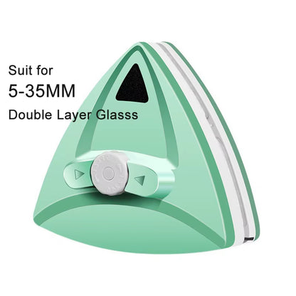Magnetic Double-Sided Window Cleaning Brush for Household Glass Care
