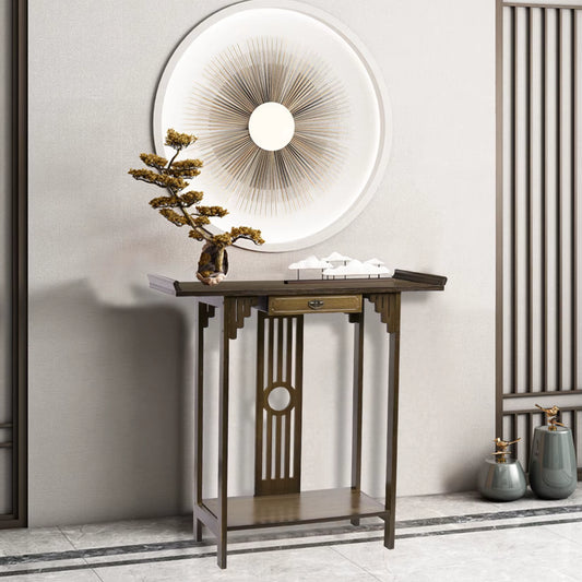 32-Inch Rustic Console Table - Accent Sofa Table for Living Room and Hallway Entryway