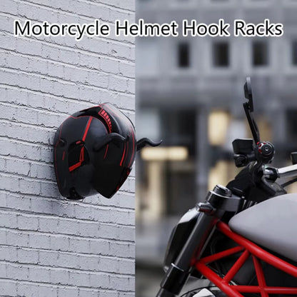 Multipurpose Wall-Mounted Hook Racks for Motorcycle Helmets, Luggage, Jackets, and Kitchen Cabinets
