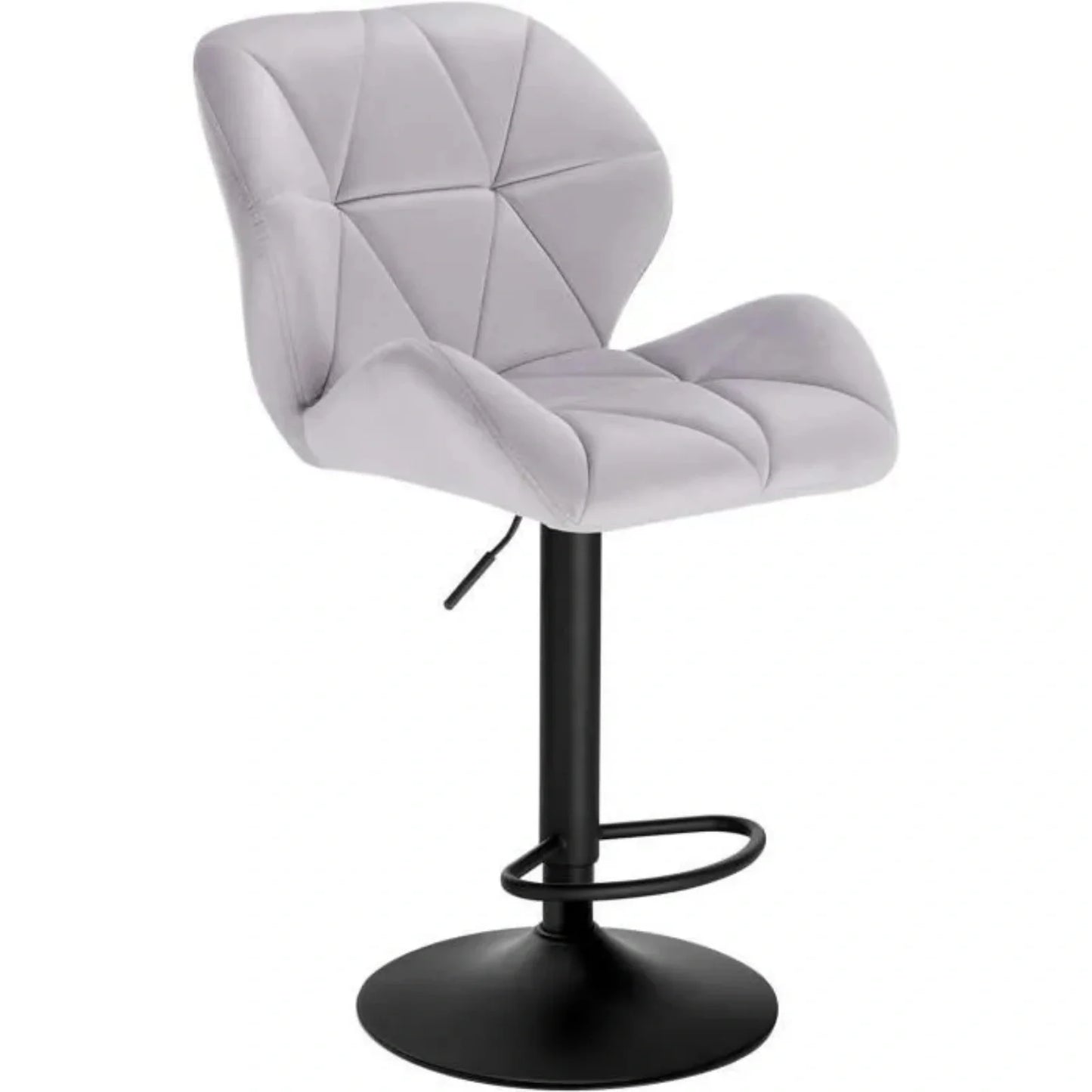 WOLTU Adjustable Swivel Bar Stool with Steel Footrest for Kitchen Island and Breakfast Dining