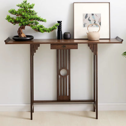 32-Inch Rustic Console Table - Accent Sofa Table for Living Room and Hallway Entryway