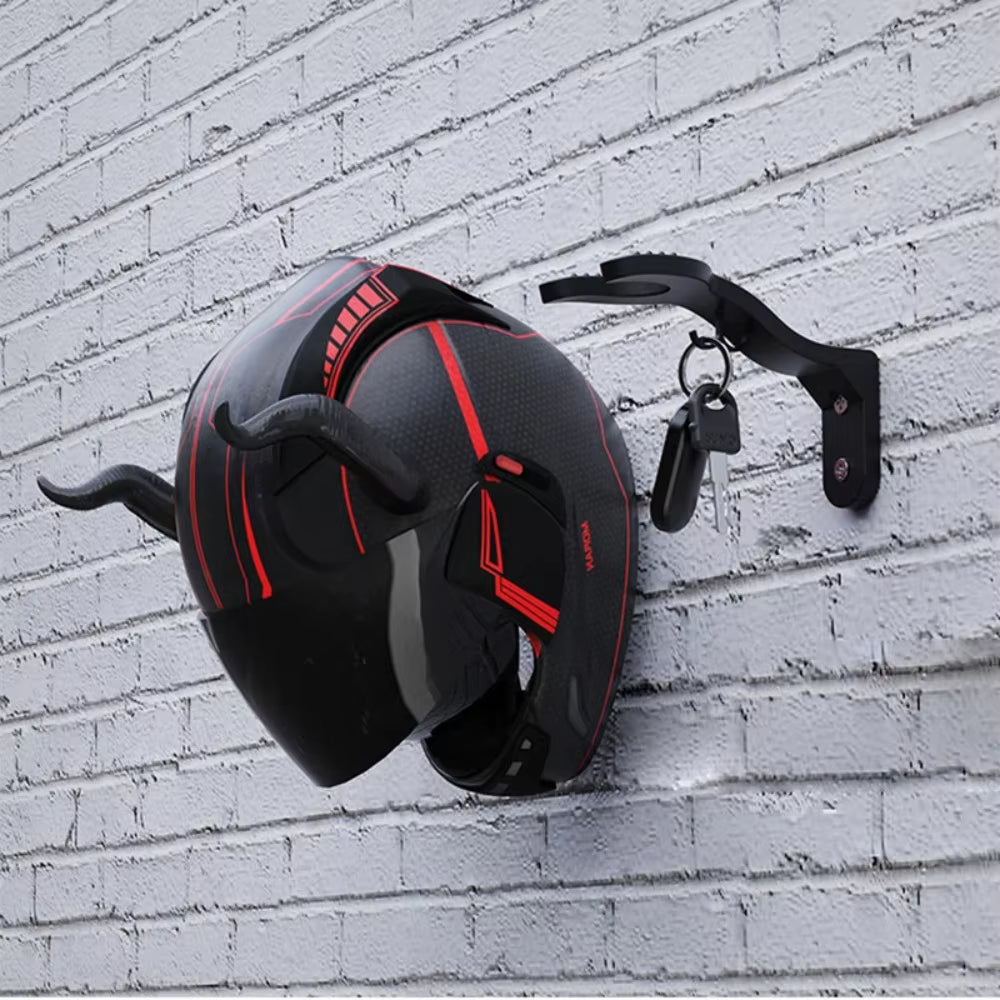 Multipurpose Wall-Mounted Hook Racks for Motorcycle Helmets, Luggage, Jackets, and Kitchen Cabinets