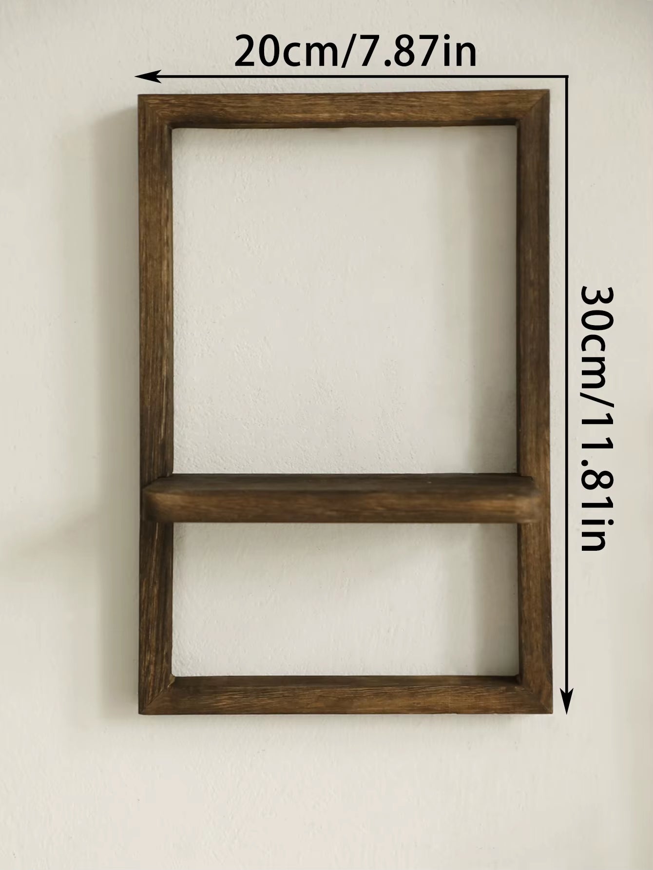Rustic Wooden Floating Display Shelves for Wall Storage in Bedroom, Kitchen, and Bathroom